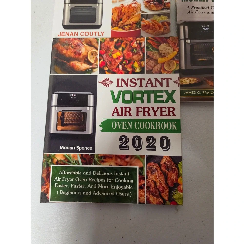 Instant Vortex Air Fryer Oven Cookbook Set 3 Books Beginner Guide 7-in-1 Tips